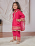 Girl's' Kurta Set With Dupatta